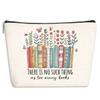 Book Lovers Gifts Makeup Bag, Book Accessories, Bookish Gifts Reading Cosmetic Bag, Friendship Gift for Women Girls Reader Daughter Bookworm Librarian Christmas Birthday Toiletry Organizer Bags view 1
