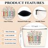 Book Lovers Gifts Makeup Bag, Book Accessories, Bookish Gifts Reading Cosmetic Bag, Friendship Gift for Women Girls Reader Daughter Bookworm Librarian Christmas Birthday Toiletry Organizer Bags view 2