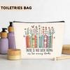 Book Lovers Gifts Makeup Bag, Book Accessories, Bookish Gifts Reading Cosmetic Bag, Friendship Gift for Women Girls Reader Daughter Bookworm Librarian Christmas Birthday Toiletry Organizer Bags view 4