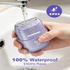 UNIMIKO Electric Razors for Women, Waterproof Wet Dry Mini Electric Shaver for Women - Cordless Rechargeable Foil Shaver for Hair Removal, Legs, Face, Body, Bikini,Sensitive Skin, Teens (Purple) view 4