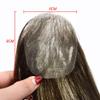 Right Hair Thin Skin Hair Patch Toupee For Men Bald Spot V-Looped Hair Replacement System For Bald Spot Transparent Mens Hair Piece (#1B OFF BLACK-100% Light Medium Density, 6cm X 8cm-14'') view 4