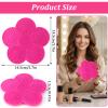 2 Pcs Makeup Brush Cleaner Mat - Silicone Makeup Brush Cleaner Pad Flower Mat With Suction Base For Deep Cleansing Over Sink And Travel view 2