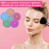 2 Pcs Makeup Brush Cleaner Mat - Silicone Makeup Brush Cleaner Pad Flower Mat With Suction Base For Deep Cleansing Over Sink And Travel view 3