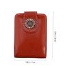 Outanaya Lipsticks Carrying Case with Built-in Mirror, Pu Leather Small Lipsticks Pouch, Wine Red Portable Lip Gloss Holder for Travel and Daily Use view 2