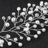 VILLCASE Pearl Bridal Hairband Silver Crystal Headdress for Women Wedding Hair Accessories Elegant Bride Headwear Suitable for Bridesmaids and Photo Props view 2