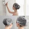 100 Pcs Disposable Shower Caps, Clear Waterproof Plastic Large Shower Cap for Men,Thick Elastic Reusable Hair Shower Cap for Women Salon,Hotel,Home Use,Travel,Spa,Hair Treatment Accessories view 2