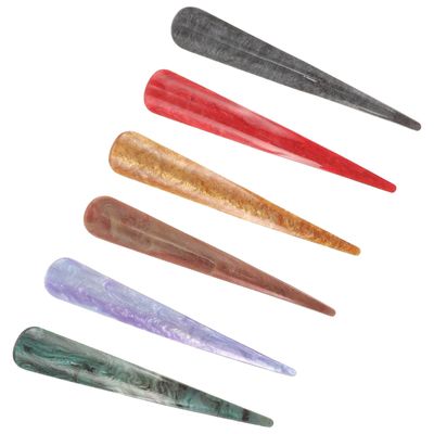 COHEALI 6pcs Large Acrylic Hair Clips Ox Horn Clamps for Women Ponytail Decorative Hair Accessories Mixed Colors Random Color