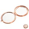 BAZEITFLOW Rose Gold Compact Mirror for Bridesmaids Mini Portable Pocket Mirror Small for Bridal Bachelorette Party view 1