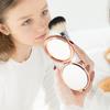 BAZEITFLOW Rose Gold Compact Mirror for Bridesmaids Mini Portable Pocket Mirror Small for Bridal Bachelorette Party view 4