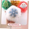 Healeved 4pcs Christmas Bath Loofah Set Skin Cleaning Scrubber Bathing Sponge Ball with Santa, Tree, Snowflake for Shower and Tub Use view 4