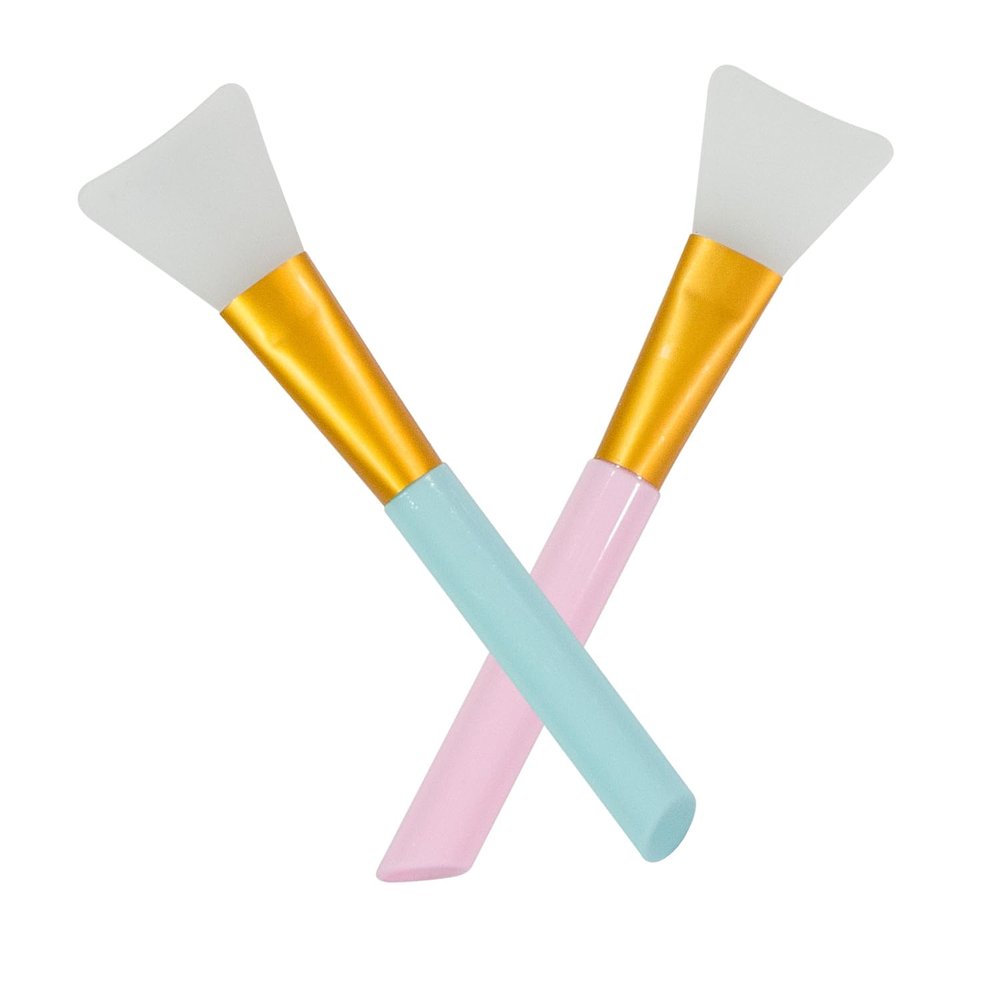 6 Pcs Face Mask Beauty Tool, Soft Silicone Applicator,Ideal for Facial Mud Masks, Lotion and Butter on Body, Use at Home Spa or Daily Skin Care Routine (6, Pink and Blue)