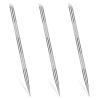 3 Pcs Nail Cleaner Stick Nail Cuticle Pusher Nails Cleaning Cuticle Stick Tool for Remover Dead Skin Polish Peeler CutterFingernails Toenails Manicure Stainless Steel view 1