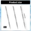 3 Pcs Nail Cleaner Stick Nail Cuticle Pusher Nails Cleaning Cuticle Stick Tool for Remover Dead Skin Polish Peeler CutterFingernails Toenails Manicure Stainless Steel view 2