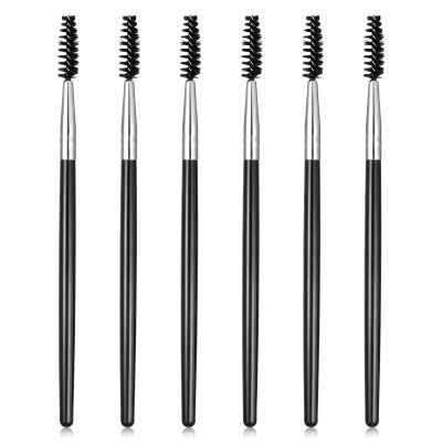 6Pcs Spoolies for Eyebrows Eyelash Brush Eyebrow Spoolie Brush Mascara Spoolies with Spoolie Mascara Wands Portable for Eyelash Extension Makeup Lifting Eyebrow