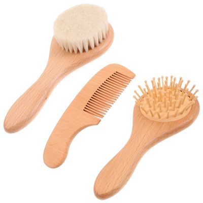 OSOLADY Bathing Brush 3pcs Set, Soft Body Exfoliating Scrubber for Newborns and Infants, Gentle Shower Cleaning Brush for Delicate Skin Bath Supplies