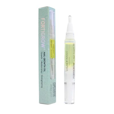 Legacy Nails Professional FORTIGROW - Nail Growth Oil - Strengthening & Repair Treatment for Weak & Brittle Nails Deep Cuticle Hydration Fast Absorbing Formula (FORTIGROW)