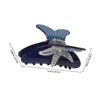 HONMEET Large Acrylic Hair Claw Clip with Sea Star Design Rhinestone Decorative Hair Clamp for Women view 2