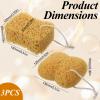 3Pcs Bath Sponges, Large Body Natural Bath Sponges Exfoliating Baths Pouf Shower Sponge for Women Men Dense Foam Sponge for Gentle Deep Cleansing Sensitive Dry Skin view 2