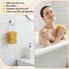 3Pcs Bath Sponges, Large Body Natural Bath Sponges Exfoliating Baths Pouf Shower Sponge for Women Men Dense Foam Sponge for Gentle Deep Cleansing Sensitive Dry Skin view 4
