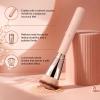 AILNSX Flat Top Foundation Brush for Liquid, Cream and Powder Foundation, Dense Makeup Brush for Buffing, Stippling, Concealer and Contour, Pink Handle Rose Gold Ferrule view 3
