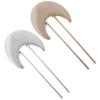 ARTIBETTER 2pcs Women Hair Accessories Metal Fan-shaped Hair Pins for Buns Gold and Silver Alloy for Elegant Updo view 1
