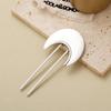 ARTIBETTER 2pcs Women Hair Accessories Metal Fan-shaped Hair Pins for Buns Gold and Silver Alloy for Elegant Updo view 4