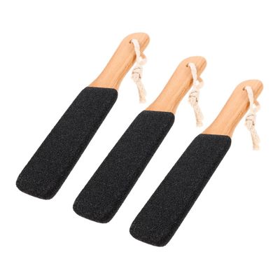 BETOOKY 3pcs Foot File Pumice Stone Set with Handle for Feet Exfoliator Callus Remover for Dead Skin Removal at Home Shower Use