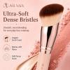 AILNSX Angled Foundation Brush, Dense Soft Makeup Brush for Liquid Cream Powder, Face Makeup Brush for Blending Foundation, Contour, Blush and Bronzer, Pink Handle view 2