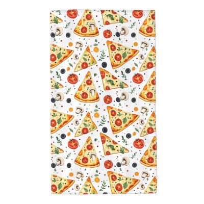 Nevjipu Microfiber Face Towel 27.5 16 Inch - Soft Travel Mushroom Tomato Pizza Print Reusable Face Wash Cloth, Comfy Highly Absorbent Washcloth, Eye and Bath, Fingertip, Spa Towel