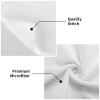 Nevjipu Microfiber Face Towel 27.5 16 Inch - Soft Travel Mushroom Tomato Pizza Print Reusable Face Wash Cloth, Comfy Highly Absorbent Washcloth, Eye and Bath, Fingertip, Spa Towel view 3