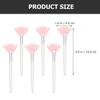 Gogogmee 6pcs Pink Fan Makeup Brushes Long Handle Soft Bristle Face Brush for Highlighting, Setting Powder, and Facial Mud Mask Application Cosmetic Tools for Women view 2