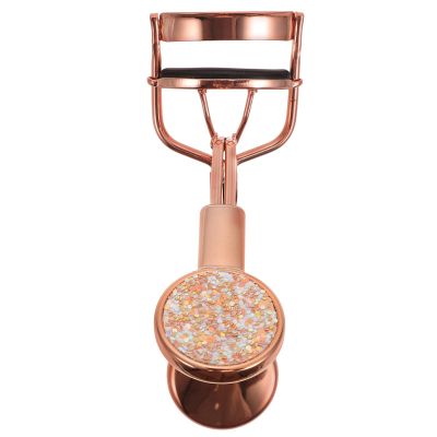 VILLFUL Portable Rose Gold Eyelash Curler Stainless Steel Cosmetic Tool with Lash Curling Pads for Makeup and Beauty Routine