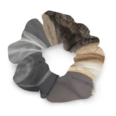 Pug Pizza Scrunchies for Women Soft Elastics Hair Bands No Crease Hair Ties Gentle Cute Hair Scrunchies Large Ponytail Holder Stylish Hair Accessories for Thick Thin Hair