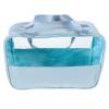 ELAYARD Large Splashproof Travel Makeup Bag with Zipper, Portable Cosmetic Organizer Toiletry Pouch for Women, Blue Waterproof Handheld Toiletry Bag for Travel and Car Use view 1