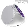 FHESDCW Portable Makeup Mirror with 1X/2X Magnification, Double Side Purple Starry Sky Galactic Wolf Travel Mirror Compact Folding Vanity Mirrors for Purse, Pocket, Travel & Home 2.4 Inch view 2