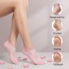 2 Pairs Silicone Gloves Moisturizing Socks Set for Dry Cracked Feet & Hands, Spa Gel Socks Gloves for Women, Intensive Foot Hand Care, Fits Most Sizes (Pink) view 4