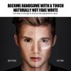 Men Makeup Cream,Lightweight Tinted Moisturizer, Concealer & Even Tone, Water Resistant & Anti-Shine Formula, Natural Matte Finish, Oil-Free Daily Use, 50g view 3