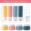 15 Pack Travel Bottles for Toiletries,Silicone Toiletry Containers, Blue view 2