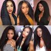 FuivJuix #1B Color Bundles Yaki Straight Bundles Human Hair 18 20 22 Inch Brazilian Virgin Hair 3 Bundle Natural Black Yaki Straight Bundles Human Hair Extensions 50 Gram Per Bundle view 2