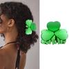 Shamrock Claw Clips Clover Hair Clip Green Medium Hair Claw Lucky Clover Clip Green Hair Barrettes Strong Hold Non Slip St. Patrick's Day Hair Clips for Women and Girl Charming Lucky Accessory 1Pc view 1