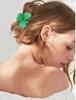 Shamrock Claw Clips Clover Hair Clip Green Medium Hair Claw Lucky Clover Clip Green Hair Barrettes Strong Hold Non Slip St. Patrick's Day Hair Clips for Women and Girl Charming Lucky Accessory 1Pc view 3