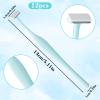 12 PCS Mini Eyebrow Razor, Eyebrow Razor Men Facial Razors for Women & Men with Protective Cover Facial Hair Removal Eye Brow Razors Eyebrows Trimmer Kit for Face and Eye Brow view 2