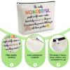 Gevody Thank You Makeup Bag for Women Female Best Friend Sister Coworker Cousin Friendship Gifts for Woman Appreciation Gifts for Her Cosmetic Bag Graduation Birthday Present Travel Cosmetic Pouch view 3
