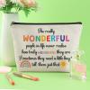 Gevody Thank You Makeup Bag for Women Female Best Friend Sister Coworker Cousin Friendship Gifts for Woman Appreciation Gifts for Her Cosmetic Bag Graduation Birthday Present Travel Cosmetic Pouch view 4