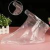 100 Pieces of Plastic Foot Pads,Paraffin Bath Socks Lined with Hot Wax Therapy Boots,Warm Feet Lined with Feet(Transparent (100 Pieces)) view 3