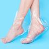 100 Pieces of Plastic Foot Pads,Paraffin Bath Socks Lined with Hot Wax Therapy Boots,Warm Feet Lined with Feet(Transparent (100 Pieces)) view 4