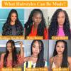 Ombre Grey French Curls Braiding Hair 12 Inch Bouncy French Curly Braiding Hair 7 Packs Loose Wavy Crochet Braids Hair for Women 1B/Grey view 4