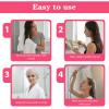 2Pcs Pink Deep Conditioning Hot Oil Hair Treatment Caps, Double Layer, Waterproof Deep Conditioning Hair Cap, Reusable Shower & Steam Caps view 3