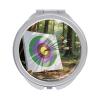 LOKLNEYK Travel Makeup Mirror Archery Bullseye Target Compact Mirrors for Purse Portable Pocket Mirror Folding Double-Sided 1X/2X Magnifying Handheld Mirrors for Women Round view 1