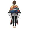 Waterproof Barber Cape 55x66 Inch Professional Hairdressing Salon Haircut Hair Cutting Apron Adult, Crow and Flowers Raven Moon Art view 4